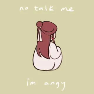 😓 no talk me
im angy злой, мем, мультфильм, милый, смешной whatsapp sticker