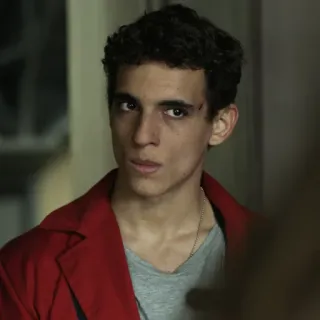 😐 Rio Money Heist Rio, La Casa de Papel, Miguel Herrán, Personnage, Acteur telegram sticker