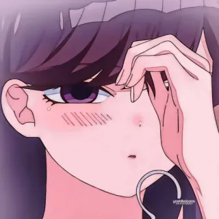 ⛓ Komi Shouko Komi Can't Communicate Anime, Komi Can't Communicate, Manga, Cute, Chica, Tímida, Komi Shouko telegram sticker