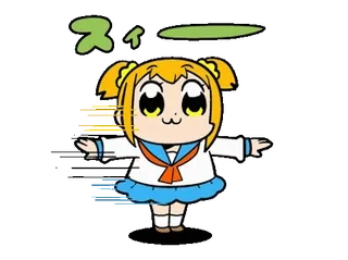 🔸 Popuko Pop Team Epic スイ Anime, Mangá, Pop Team Epic, Popuko, Kawaii telegram sticker