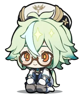 👼 Sucrose Genshin Impact Sucrose, Genshin Impact, video game, anime, cute, chibi, character telegram sticker