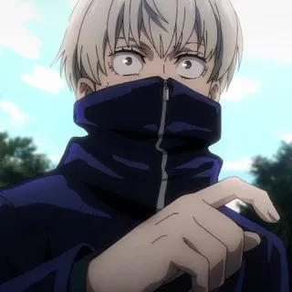 🍲 Toge Inumaki Jujutsu Kaisen Anime, Postać, Toge Inumaki, Jujutsu Kaisen, Przeklęta mowa telegram sticker