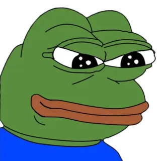 👿 Pepe the Frog frog, meme, pepe whatsapp sticker