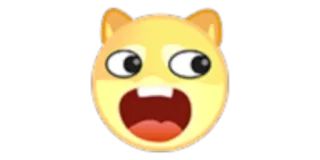 😆 cartoon, emoji, face, expression, animal, funny telegram sticker