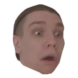 😯 Meme, Cara, Impactado, Expresión, Reacción telegram sticker