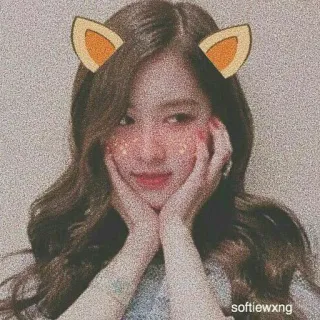 💖 softiewxng portrait, femme, mignon, esthétique, kawaii, oreilles telegram sticker