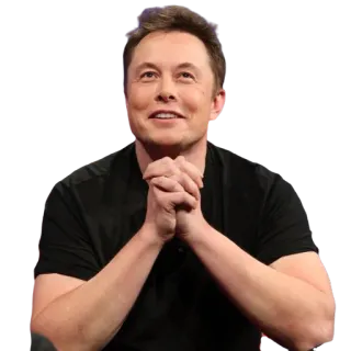 🙏 Elon Musk Elon Musk, Tecnologia, Negócios, Retrato, Empreendedor telegram sticker