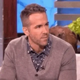 🔮 Ryan Reynolds aktor, selebriti, pria, orang, reaksi telegram sticker
