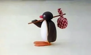 🚶‍♂ Pingu pinguino, cartone animato, animato, pingu, claymation whatsapp sticker