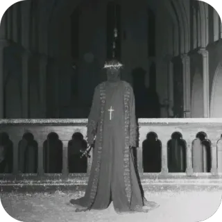 🫥 dark, horror, sinister, gothic, sword, religious, occult, violence telegram sticker