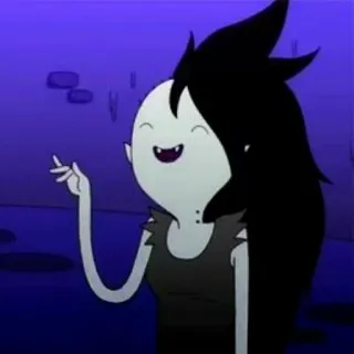 🖤 Marceline Adventure Time Мультфильм, Вампир, Марселин, Время приключений telegram sticker
