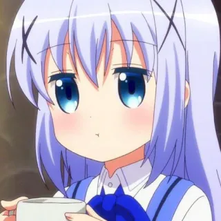 🦋 Anime, Dễ thương, Chibi, Kawaii, Cô gái, Manga telegram sticker