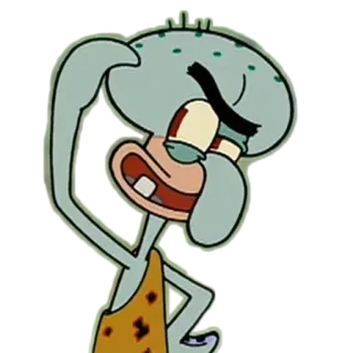 😉 Squidward Tentacles SpongeBob SquarePants thaddäus, spongebob, cartoon, nickelodeon whatsapp sticker