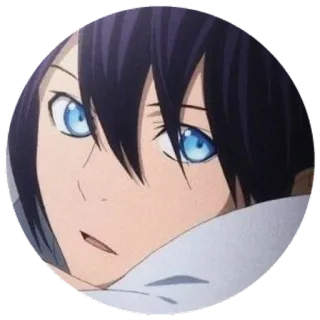 😕 Yato Noragami 动漫, 角色, 夜斗, 野良神 whatsapp sticker