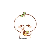 🍜 imut, kartun, tanaman, kawaii, makan telegram sticker