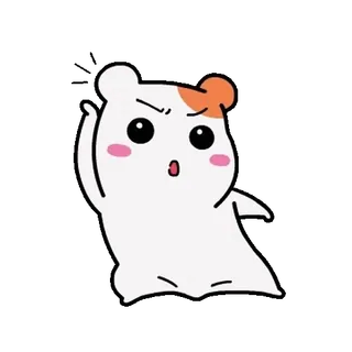 💬 hamster, bravo, desenho animado, fofo telegram sticker