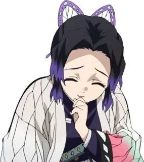 🦋 Shinobu Kocho Demon Slayer Аниме, Клинок рассекающий демонов, Шинобу Кочо, Манга, Мультфильм, Милый, Бабочка whatsapp sticker