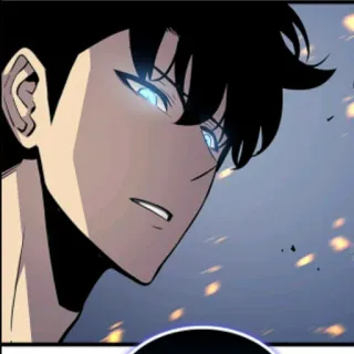 🍷 Sung Jin-woo Solo Leveling anime, manhwa, character, solo leveling, sung jin-woo telegram sticker