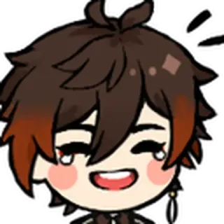 😂 Zhongli Genshin Impact anime, video game, genshin impact, zhongli, character telegram sticker