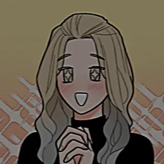 ✨ garota anime, desenho animado, mulher, olhos brilhantes, fofa, ilustração, personagem, mangá telegram sticker