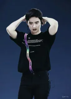 🖇 mężczyzna, kpop, idol, piosenkarz, portret telegram sticker