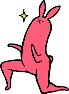 😊 Hase, Häschen, Tier, Cartoon, süß, skurril, lustig whatsapp sticker