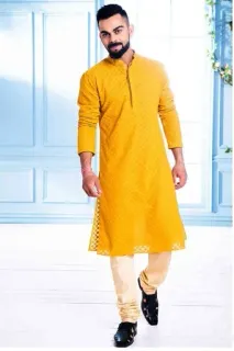 ❤️ Virat Kohli Indian Clothing, Menswear, Traditional, Kurta, Kohli, Fashion telegram sticker