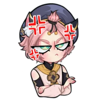 🤬 Anime, Marah, Imut, Kartun, Chibi, Kesal telegram sticker