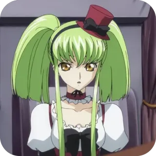 🫥 C.C. Code Geass whatsapp sticker