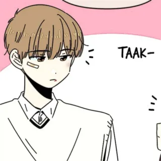 📜 TAAK- dibujos animados, chico, coreano, manga, anime telegram sticker
