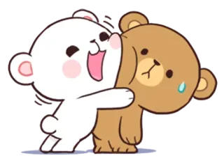 🐵 mono, osos, dibujos animados, pegatina, animales telegram sticker
