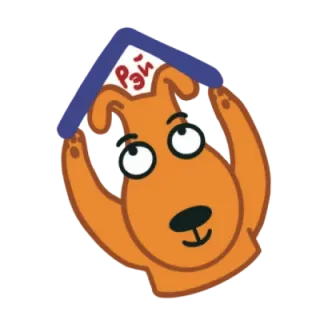 🏠 Рэй cachorro desenho animado, cachorro, russo, personagem telegram sticker