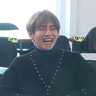 💬 내가 그랬나? lachen, person, koreanisch, männlich, lächeln whatsapp sticker