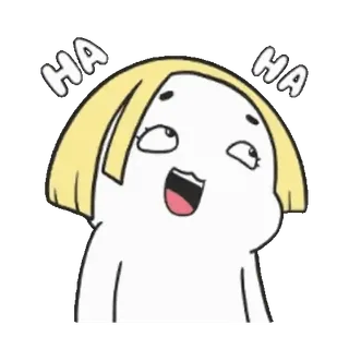 😂 HA HA risata, divertente, espressione, cartone animato, emoji telegram sticker