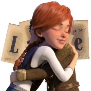 💑 Love amore, abbraccio, coppia, amicizia, cartoni animati whatsapp sticker