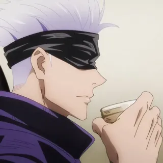 ☕ Satoru Gojo Jujutsu Kaisen anime, gojo, jujutsu, manga, satoru whatsapp sticker