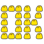 💛 amarillo, mancha, patrón, dibujos animados, fondo telegram sticker