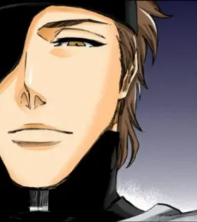 😒 Aizen Sosuke Bleach anime, manga, villain, Aizen, Sosuke, Bleach telegram sticker