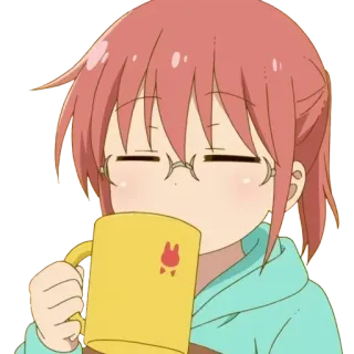 ☕️ アニメ, 飲み物, 漫画, かわいい, 可愛い telegram sticker