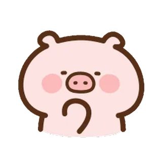 ⭐️ maiale, carino, animale, cartone animato, adesivo, rosa, adorabile telegram sticker