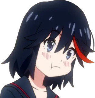 😶 Ryuko Matoi Kill la Kill Anime, Kill la Kill, Ryuko Matoi, Personaggio, Cartone animato whatsapp sticker