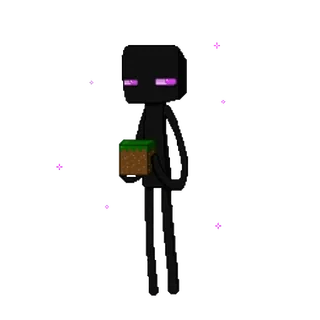 😈 Enderman Minecraft Enderman, Minecraft, Bloco, Monstro, Criatura, Jogo telegram sticker
