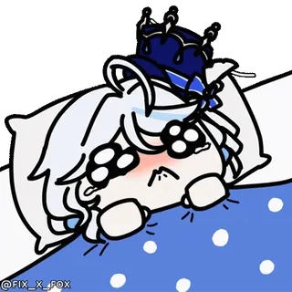 🥱 Furina Genshin Impact whatsapp sticker