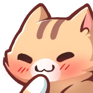 ☺️ chat, kawaii, mignon, emoji, sticker telegram sticker