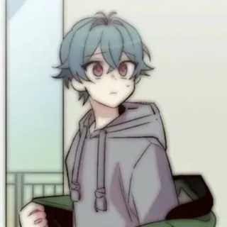 💬 Anime, Manga, Chico, Personaje, Ilustración, Arte telegram sticker