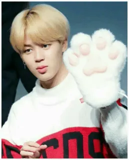 🍁 Jimin Jimin, BTS, K-pop, Idol, Cantante, Gesto della mano telegram sticker