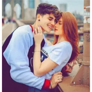 😘 casal, amor, romance, relacionamento, jovens adultos, afeto telegram sticker
