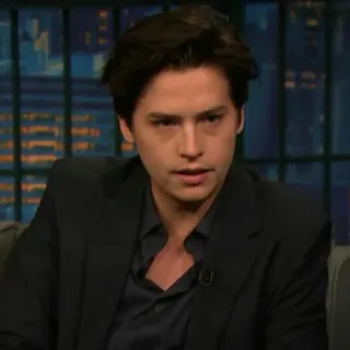 🕐 Cole Sprouse ator, celebridade, retrato, homem, moreno telegram sticker