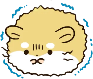 😨 hamster, nervous, anxious, scared, cute, animal, pet telegram sticker