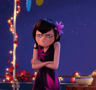 🕷 Mavis Dracula Hotel Transylvania Cartoon, Vampir, Mädchen, Wütend, Süß telegram sticker